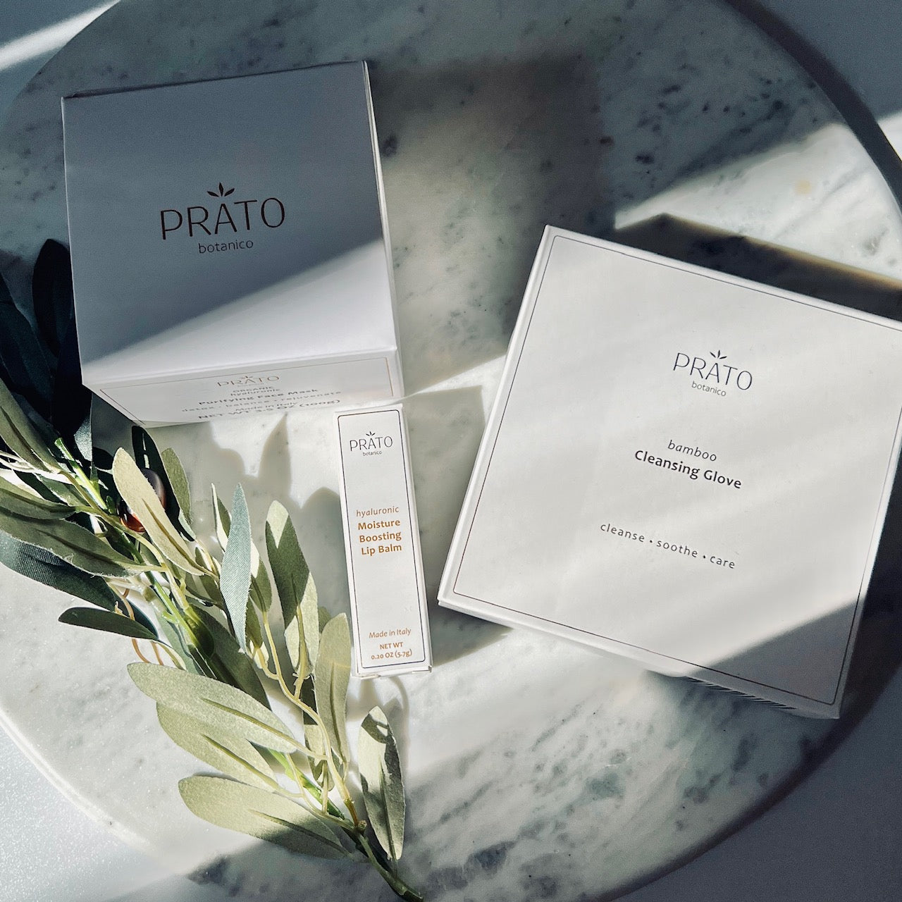 Prato Botanico Detox & Glow Gift Set with Cleansing Glove Box