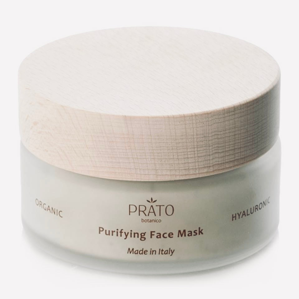 Organic Hyaluronic acid Prato Botanico Purifying Face Mask on white background